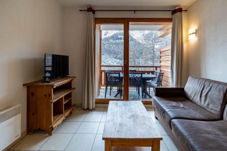 Skiverleih 3-Zimmer-Appartment für 6 Personen (503) - Le Balcon des Airelles - Les Orres - Wohnzimmer