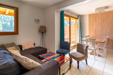 Skiverleih 4 Zimmer Maisonettewohnung für 9 Personen (502) - Le Balcon des Airelles - Les Orres - Wohnzimmer