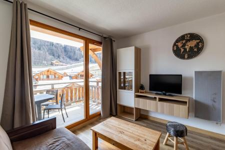 Ski verhuur Appartement 2 kamers 5 personen (612) - Le Balcon des Airelles - Les Orres - Woonkamer
