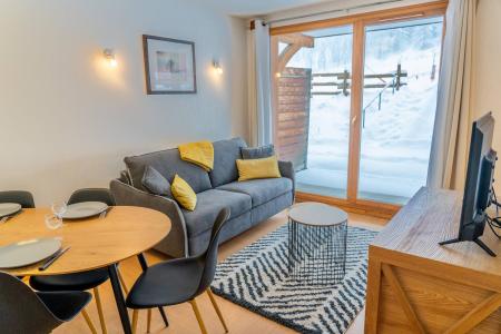 Rent in ski resort 2 room apartment cabin 6 people (026) - Le Parc des Airelles - Les Orres - Living room