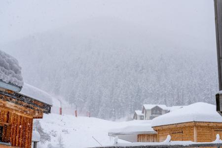 Skiverleih 2-Zimmer-Holzhütte für 6 Personen (026) - Le Parc des Airelles - Les Orres - Draußen im Winter