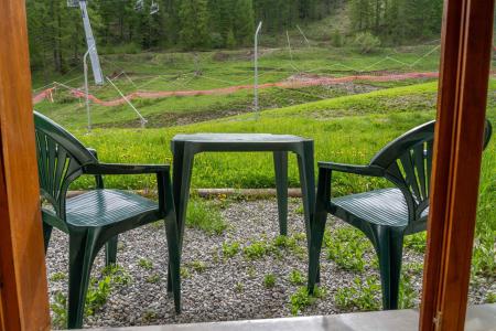 Skiverleih 2-Zimmer-Holzhütte für 6 Personen (MBB001) - Les Hauts de Preclaux - Les Orres - Terrasse