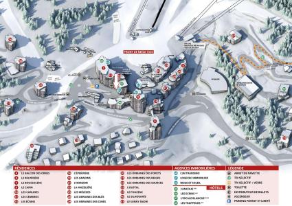 Ski verhuur Résidence l'Oustal - Les Orres - Kaart