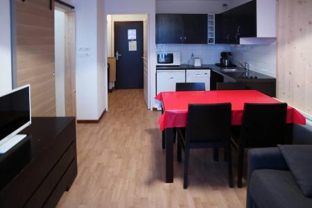 Skiverleih 2-Zimmer-Holzhütte für 6 Personen (1007) - Résidence la Combe d'Or - Les Orres - Wohnzimmer