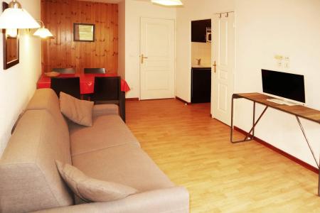 Skiverleih 2-Zimmer-Holzhütte für 6 Personen (1045) - Résidence la Combe d'Or - Les Orres - Wohnzimmer