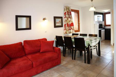 Rent in ski resort 3 room duplex apartment 6 people (1016) - Résidence la Combe d'Or - Les Orres - Living room