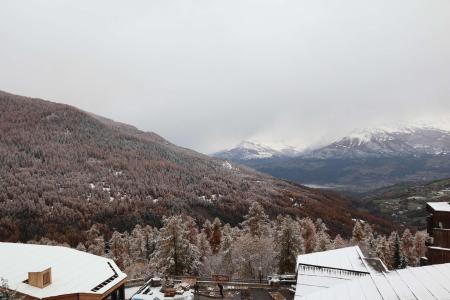 Location au ski Studio coin montagne 4 personnes (044) - Résidence les Cembros - Les Orres - Balcon