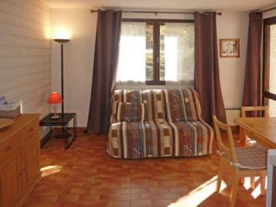 Rent in ski resort Studio sleeping corner 4 people (482) - Résidence les Flocons - Les Orres - Living room