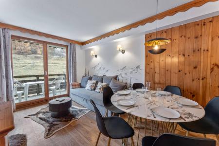 Rent in ski resort 2 room apartment cabin 6 people (MBC706) - Résidence les Hauts de Préclaux I - Les Orres - Living room