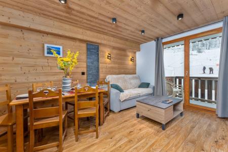 Rent in ski resort 2 room apartment sleeping corner 6 people (MBC511) - Résidence les Hauts de Préclaux I - Les Orres - Living room