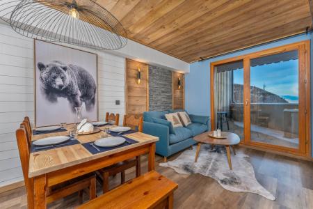 Rent in ski resort 2 room apartment sleeping corner 6 people (MZ1102) - Résidence les Hauts de Préclaux I - Les Orres - Living room