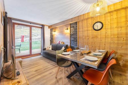 Skiverleih 2-Zimmer-Holzhütte für 6 Personen (MBB001) - Résidence les Hauts de Préclaux I - Les Orres - Wohnzimmer