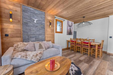 Rent in ski resort 3 room apartment cabin 8 people (MBC002) - Résidence les Hauts de Préclaux I - Les Orres - Living room