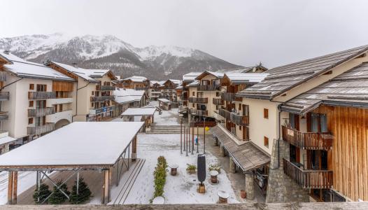 Rent in ski resort 2 room apartment sleeping corner 6 people (MBC805) - Résidence les Hauts de Préclaux I - Les Orres - Balcony