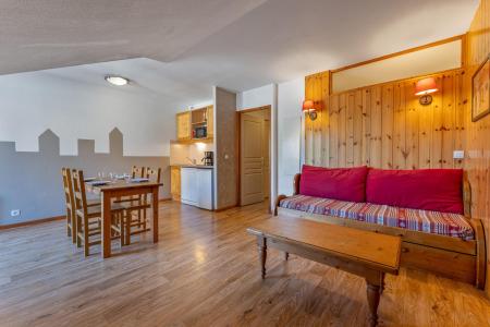 Rent in ski resort Studio sleeping corner 6 people (MBC603) - Résidence les Hauts de Préclaux I - Les Orres - Living room