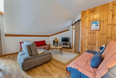 Rent in ski resort 2 room apartment sleeping corner 6 people (MBC606) - Résidence les Hauts de Préclaux II - Les Orres - Living room