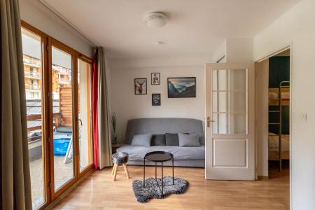 Rent in ski resort Studio sleeping corner 4 people (2102) - Résidence Terrasses du Soleil d'Or - Les Orres - Living room