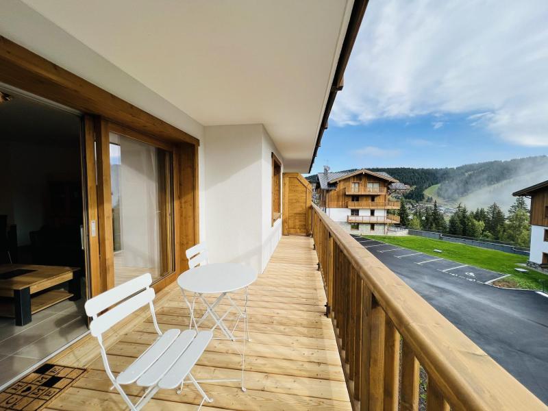 Ski verhuur Appartement 3 kamers 6 personen (D05) - AKASHA D - Les Saisies - Terras