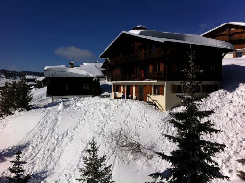 Holiday in mountain resort Chalet Adret - Les Saisies - Winter outside