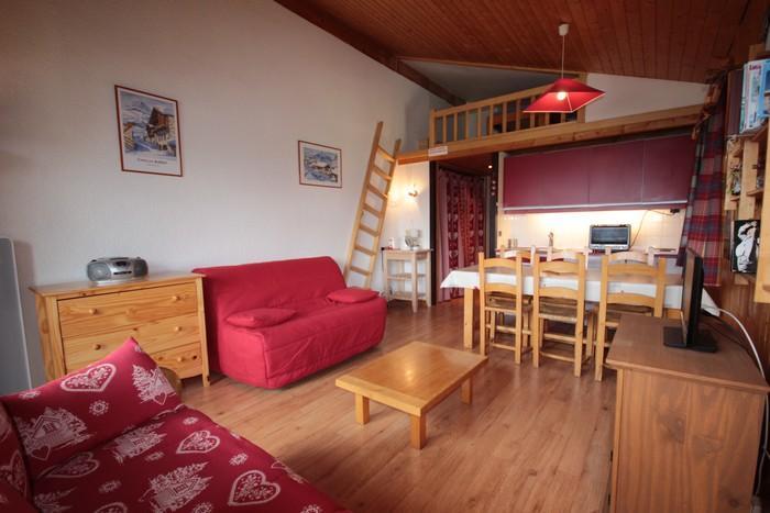 Skiverleih 2-Zimmer-Appartment für 6 Personen (012) - Chalet Alpenrose - Les Saisies - Balkon