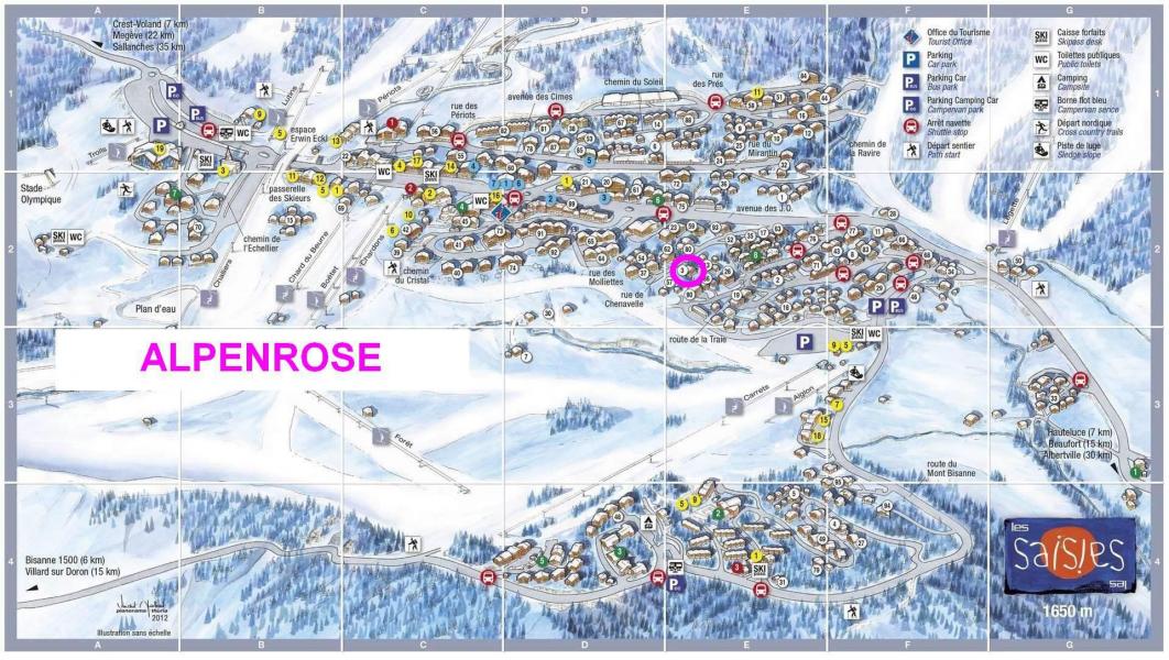 Location au ski Chalet Alpenrose - Les Saisies - Plan