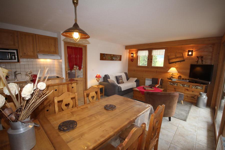 Ski verhuur Appartement 3 kabine kamers 7 personen (4) - Chalet Amelie - Les Saisies - Woonkamer