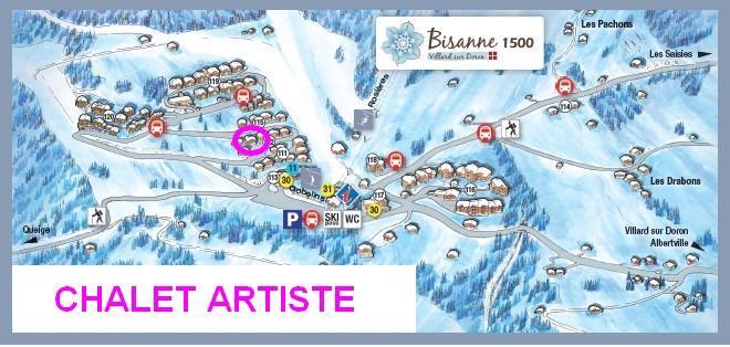 Skiverleih Chalet Artiste - Les Saisies - Plan