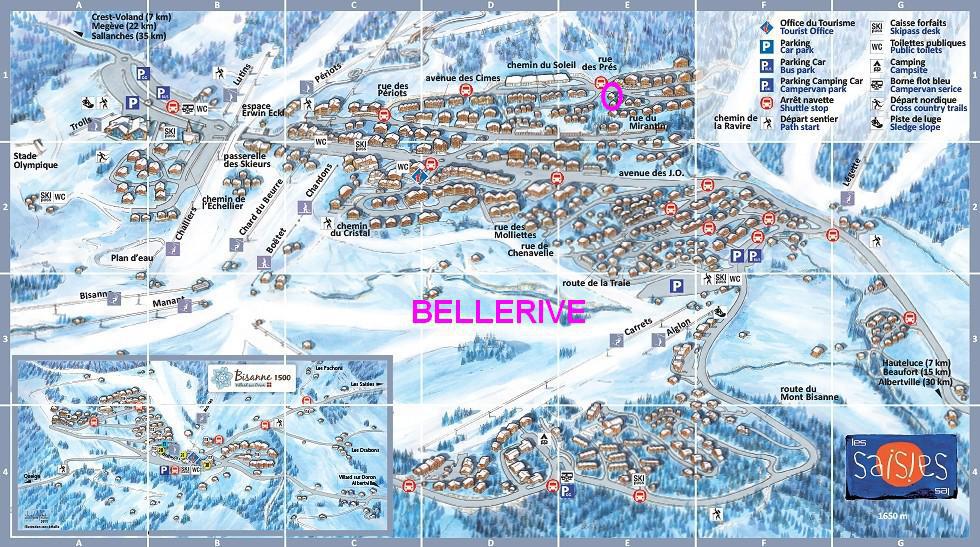 Rent in ski resort Chalet Bellerive - Les Saisies - Plan