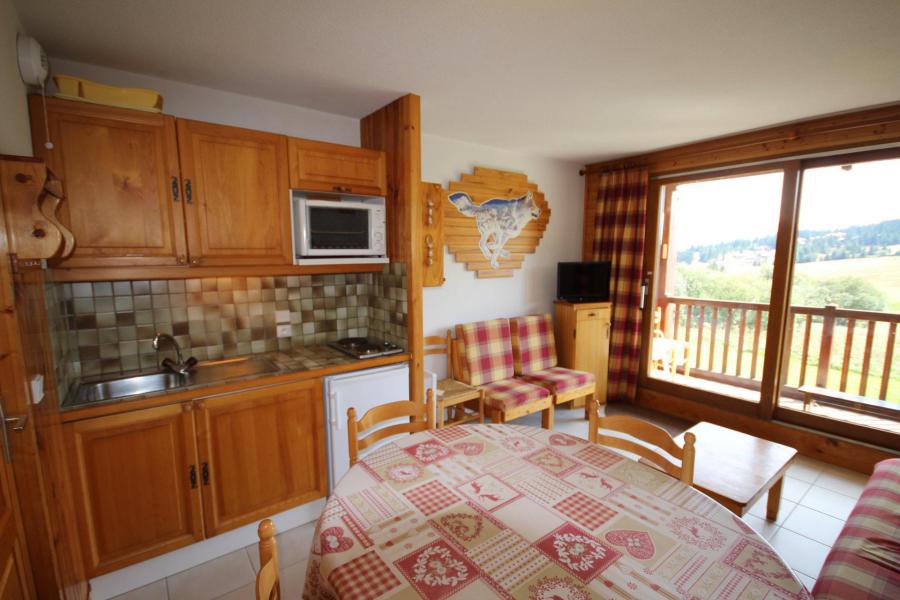 Wynajem na narty Apartament 2 pokojowy kabina 6 osób (106) - Chalet Cristal 1 - Les Saisies - Pokój gościnny