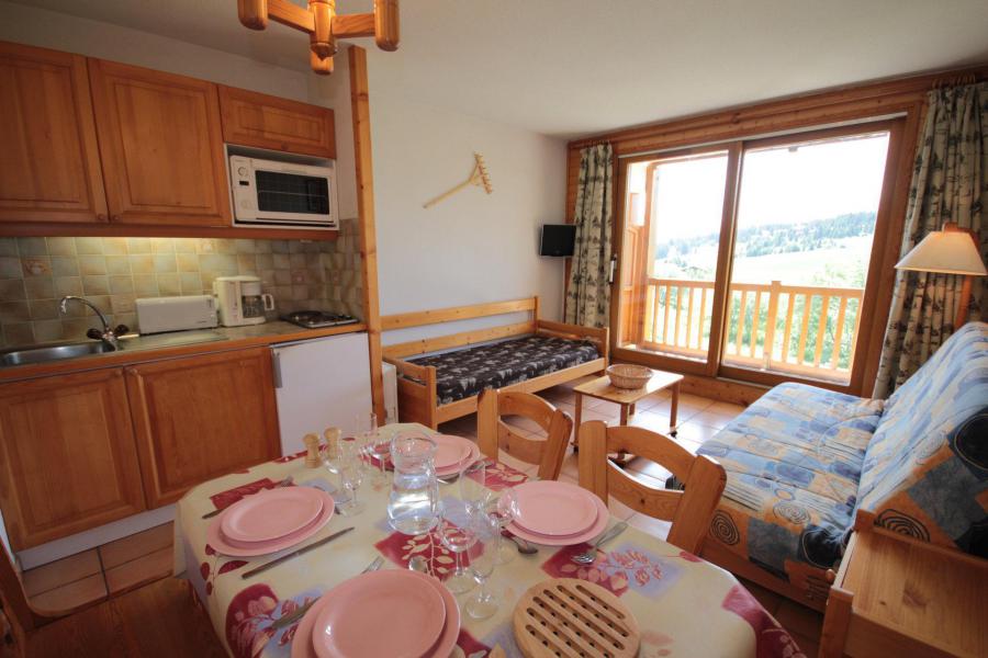 Ski verhuur Studio cabine 5 personen (207) - Chalet Cristal 2 - Les Saisies - Woonkamer