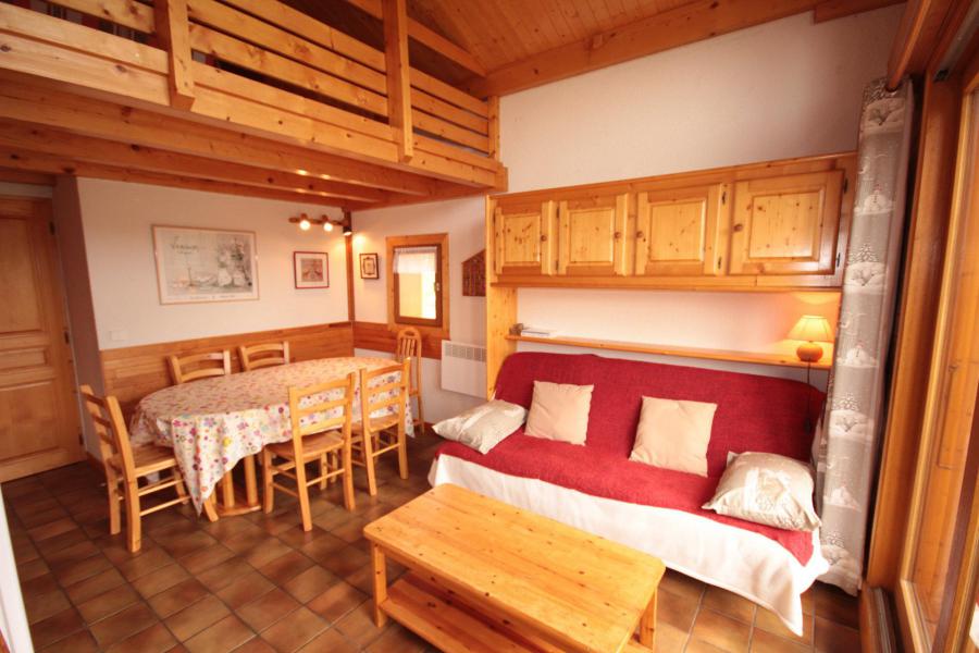 Skiverleih Wohnung 2 Mezzanine Zimmer 6 Leute (215) - Chalet Cristal 2 - Les Saisies - Wohnzimmer