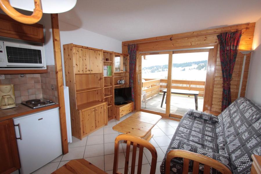 Location au ski Studio cabine 4 personnes (303) - Chalet Cristal 3 - Les Saisies - Séjour