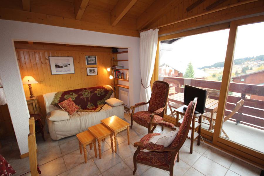 Skiverleih 3-Zimmer-Holzhütte für 6 Personen (615) - Chalet Cristal 6 - Les Saisies - Wohnzimmer