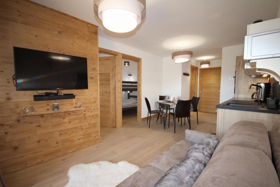 Ski verhuur Appartement 3 kamers 6 personen (01) - Chalet Jorasse 1 B - Les Saisies - Woonkamer