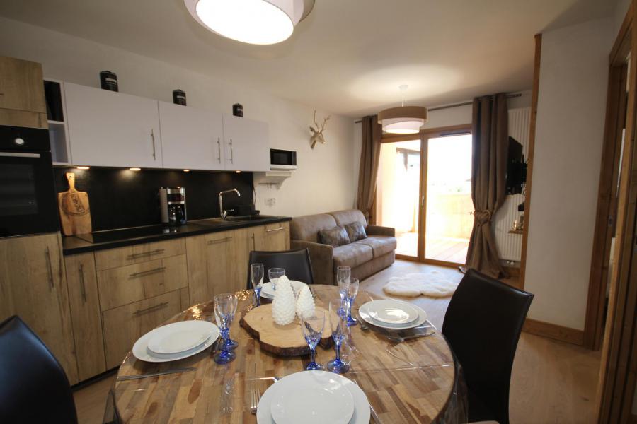 Ski verhuur Appartement 3 kamers 6 personen (01) - Chalet Jorasse 1 B - Les Saisies - Woonkamer