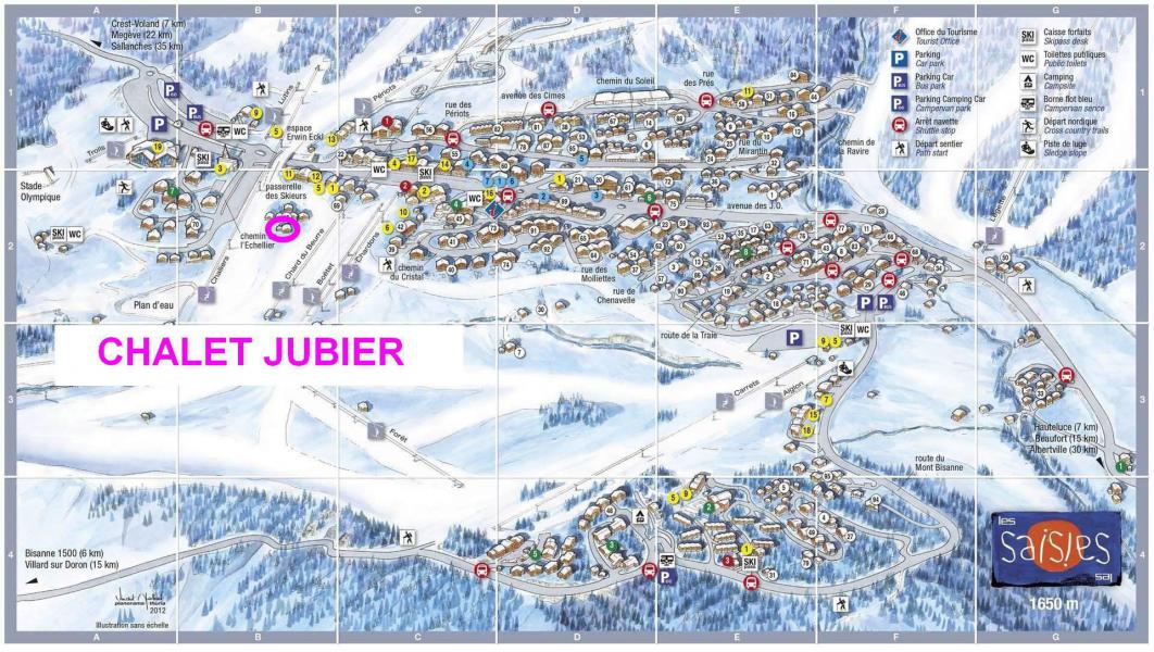 Аренда на лыжном курорте Chalet Jubier - Les Saisies - план