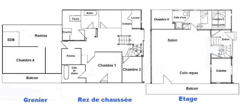 Wynajem na narty Domek górski 7 pokojowy 11 osób - Chalet Jubier - Les Saisies - Apartament