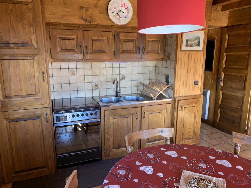 Rent in ski resort 2 room apartment 4 people (3) - Chalet la Rose des Neiges - Les Saisies - Kitchenette