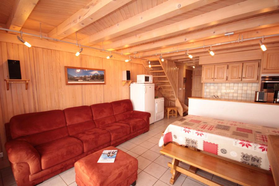 Wynajem na narty Apartament 4 pokojowy z antresolą 8 osób (010) - Chalet le Bois Joly - Les Saisies - Pokój gościnny