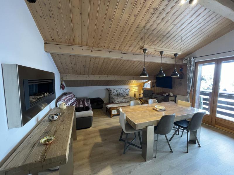 Ski verhuur Appartement 3 kamers 6 personen (LIFRAN) - LE LIFRANE - Les Saisies - Woonkamer