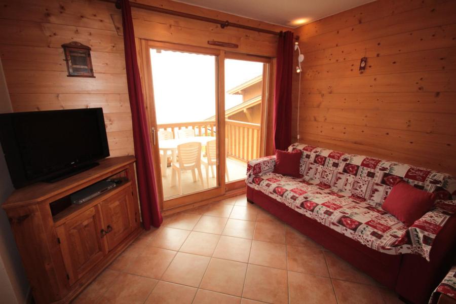 Ski verhuur Appartement 3 kamers 6 personen (09) - Les Alpages de Bisanne E - Les Saisies - Woonkamer