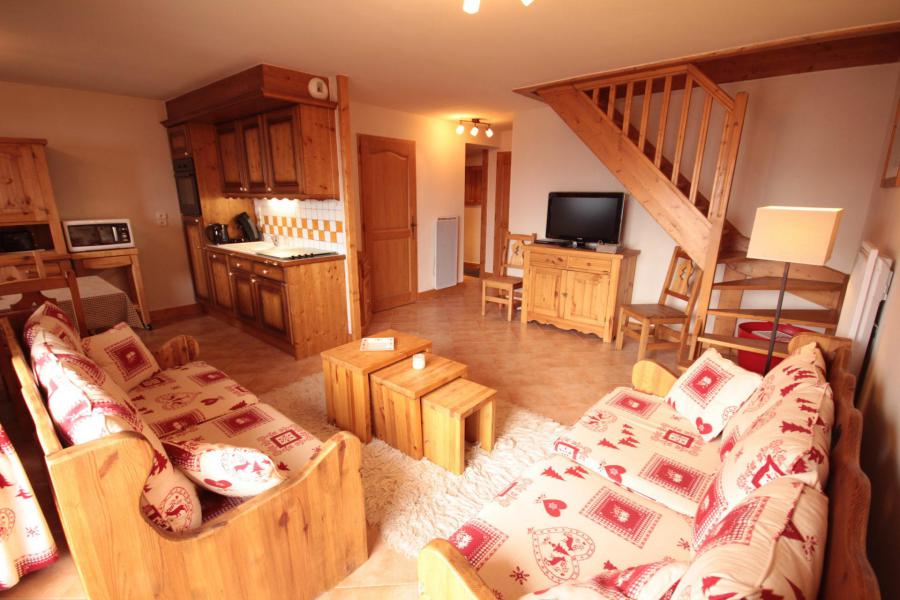 Skiverleih Wohnung 5 Mezzanine Zimmer 10 Leute (15) - Les Alpages de Bisanne G - Les Saisies - Wohnzimmer