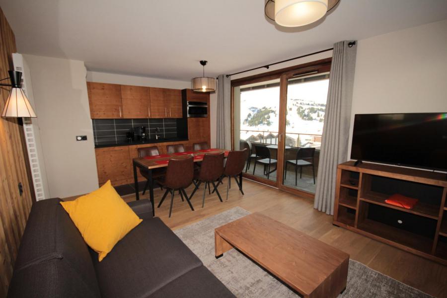 Skiverleih 3-Zimmer-Appartment für 6 Personen (G25) - Les Chalets des Cimes - Les Saisies - Wohnzimmer