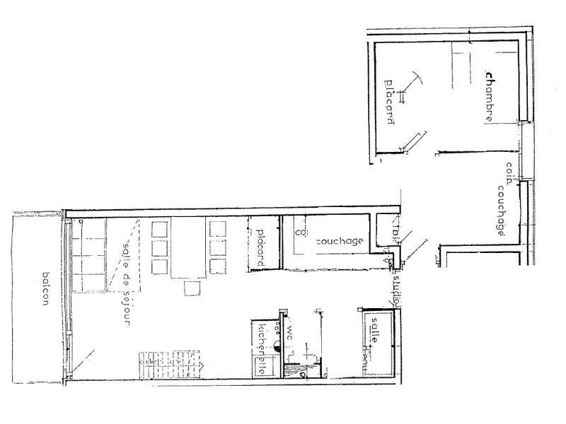 Location au ski Appartement 3 pièces 6 personnes (13) - Résidence Cabri A - Les Saisies - Plan