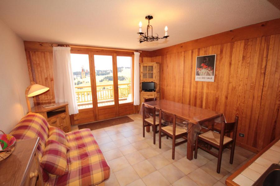 Ski verhuur Appartement 2 kamers 4 personen (003) - Résidence Genevrier - Les Saisies - Woonkamer