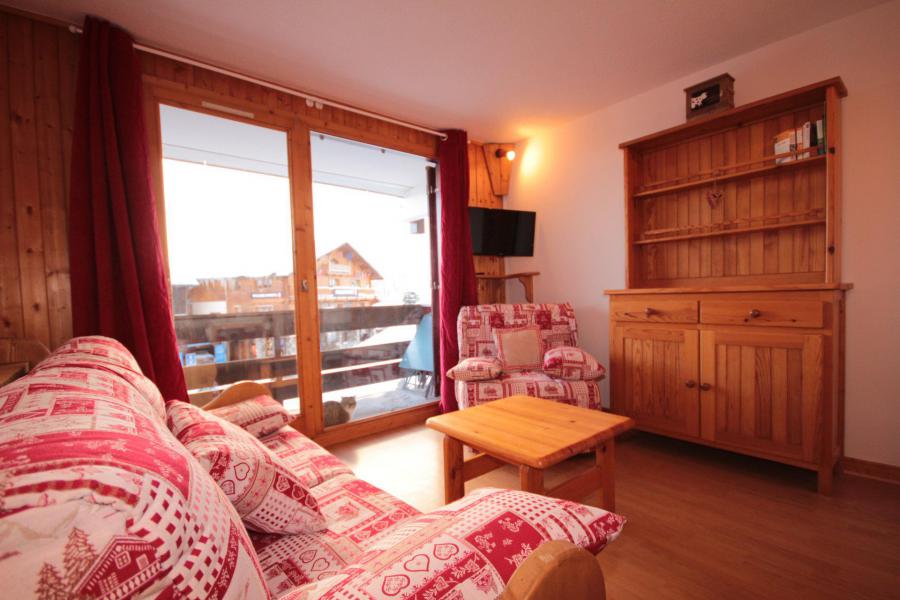 Ski verhuur Studio bergnis 4 personen (1101) - Résidence Grand Mont 1 - Les Saisies - Woonkamer