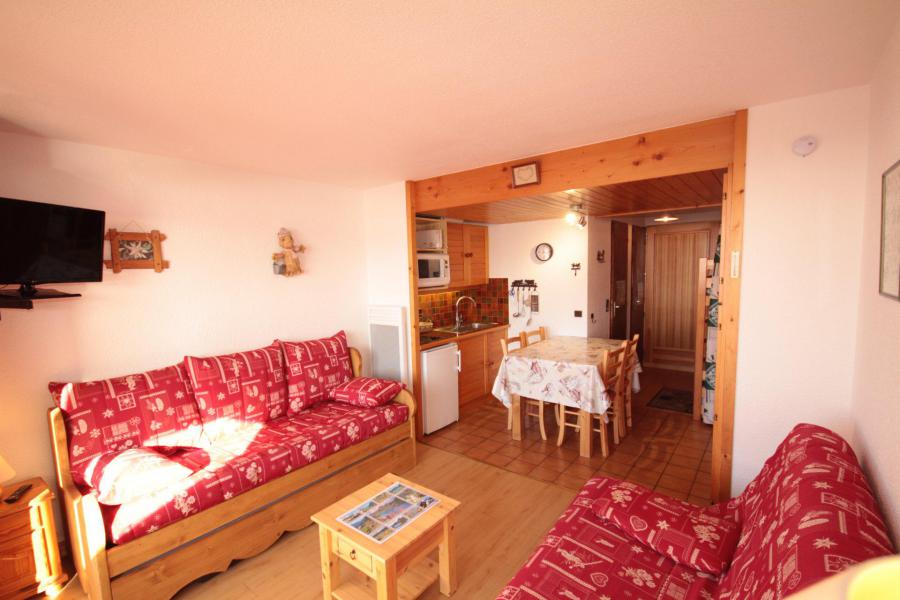 Ski verhuur Studio bergnis 4 personen (1110) - Résidence Grand Mont 1 - Les Saisies - Woonkamer