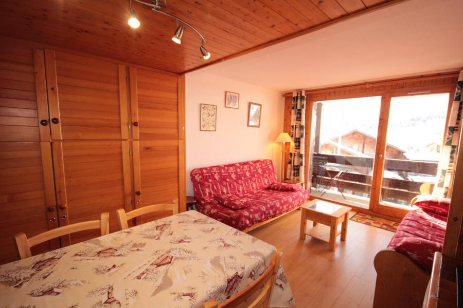 Ski verhuur Studio bergnis 4 personen (1110) - Résidence Grand Mont 1 - Les Saisies - Woonkamer