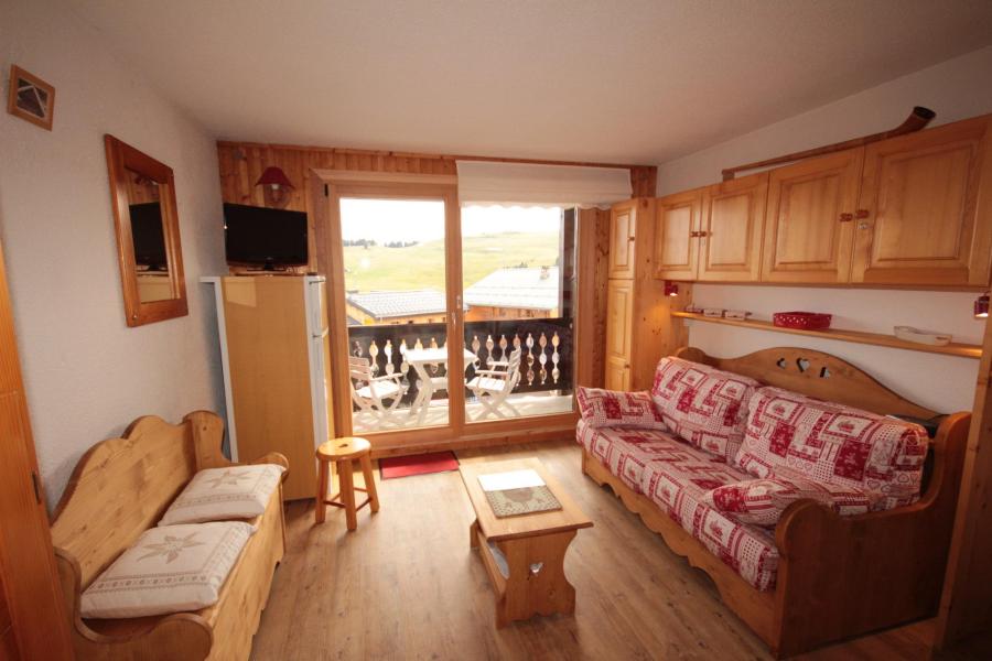 Skiverleih Studio Schlafnische 4 Personen (1114) - Résidence Grand Mont 1 - Les Saisies - Wohnzimmer