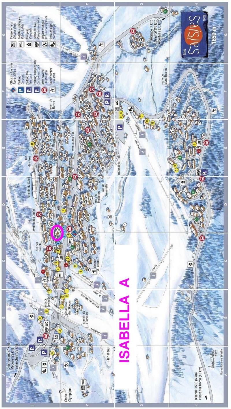 Alquiler al esquí Résidence Isabella A - Les Saisies - Plano